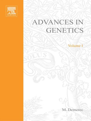 cover image of Advances in Genetics